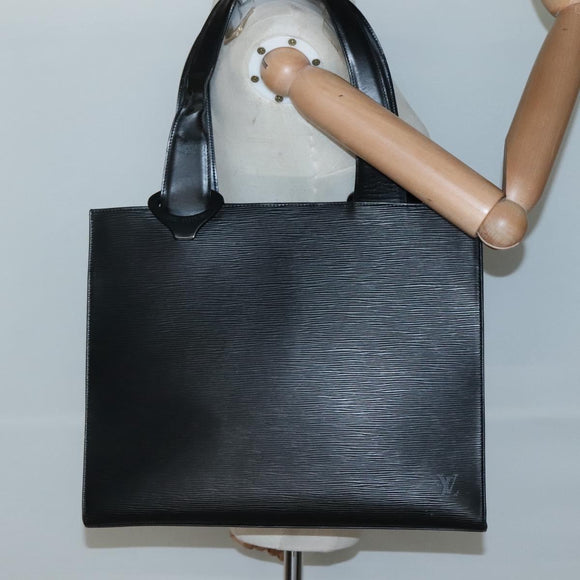 LOUIS VUITTON Epi Gemeaux Tote Bag Black M52452 LV Auth bs28603