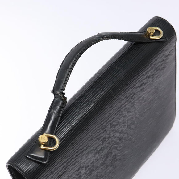 LOUIS VUITTON Epi Monceau 28 Hand Bag Black M52122 LV Auth bs28606