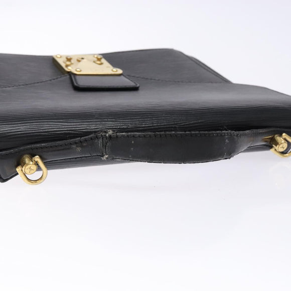 LOUIS VUITTON Epi Monceau 28 Hand Bag Black M52122 LV Auth bs28606