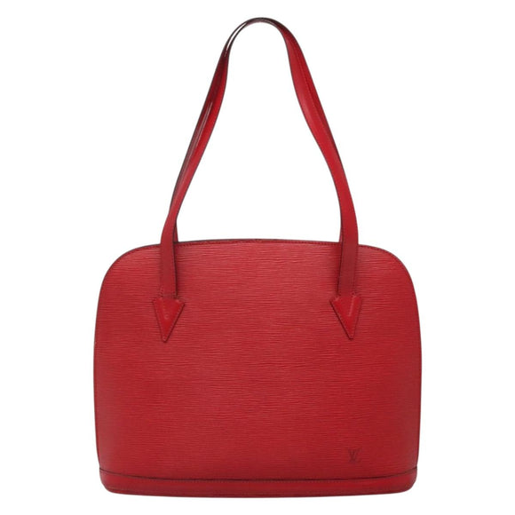 LOUIS VUITTON Epi Lussac Shoulder Bag Red M52287 LV Auth bs28610