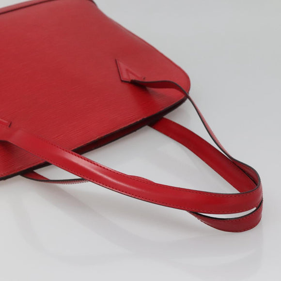LOUIS VUITTON Epi Lussac Shoulder Bag Red M52287 LV Auth bs28610