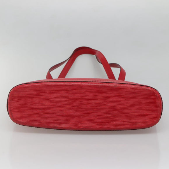 LOUIS VUITTON Epi Lussac Shoulder Bag Red M52287 LV Auth bs28610