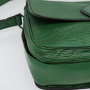LOUIS VUITTON Epi Cartouchiere MM Shoulder Bag Green M52244 LV Auth bs28612-14