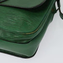 LOUIS VUITTON Epi Cartouchiere MM Shoulder Bag Green M52244 LV Auth bs28612-9