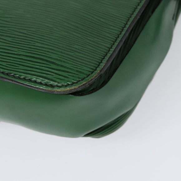 LOUIS VUITTON Epi Cartouchiere MM Shoulder Bag Green M52244 LV Auth bs28612