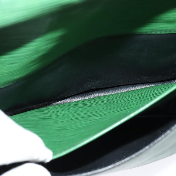 LOUIS VUITTON Epi Cartouchiere MM Shoulder Bag Green M52244 LV Auth bs28612