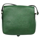 LOUIS VUITTON Epi Cartouchiere MM Shoulder Bag Green M52244 LV Auth bs28612-2