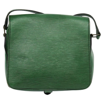 LOUIS VUITTON Epi Cartouchiere MM Shoulder Bag Green M52244 LV Auth bs28612 - 0