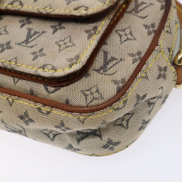 LOUIS VUITTON Monogram Mini Juliet MM Shoulder Bag Blue M92004 LV Auth bs28619