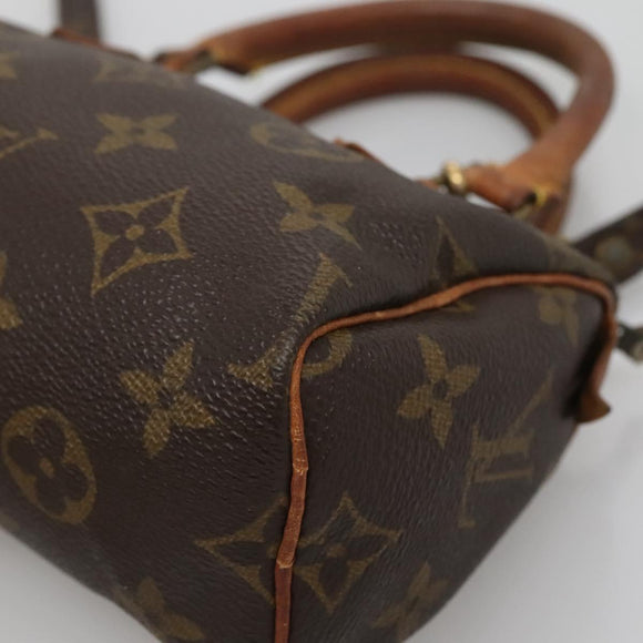 LOUIS VUITTON Monogram Mini Speedy Hand Bag M41534 LV Auth bs28621