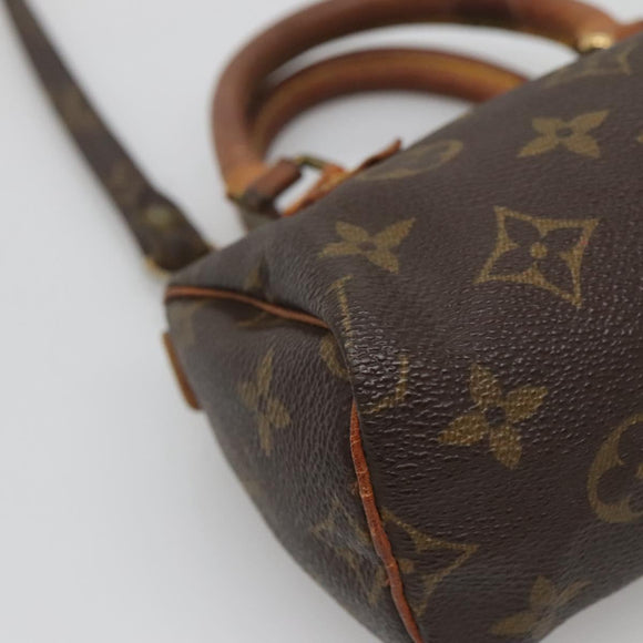 LOUIS VUITTON Monogram Mini Speedy Hand Bag M41534 LV Auth bs28621