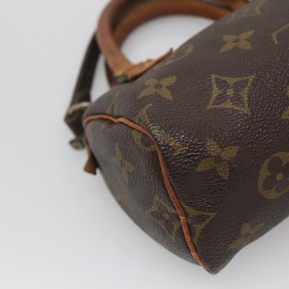 LOUIS VUITTON Monogram Mini Speedy Hand Bag M41534 LV Auth bs28621