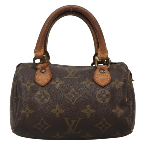 LOUIS VUITTON Monogram Mini Speedy Hand Bag M41534 LV Auth bs28621