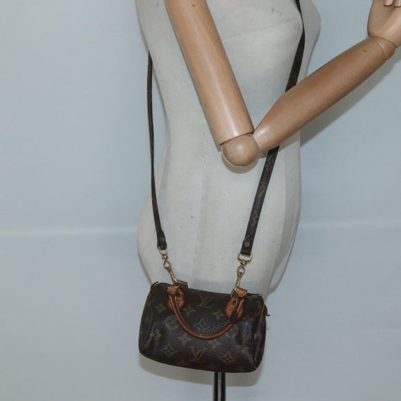 LOUIS VUITTON Monogram Mini Speedy Hand Bag M41534 LV Auth bs28621