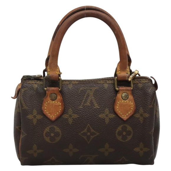 LOUIS VUITTON Monogram Mini Speedy Hand Bag M41534 LV Auth bs28621