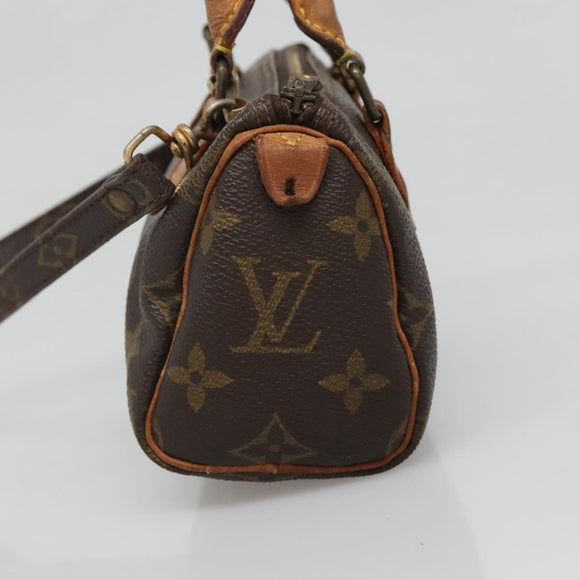 LOUIS VUITTON Monogram Mini Speedy Hand Bag M41534 LV Auth bs28621