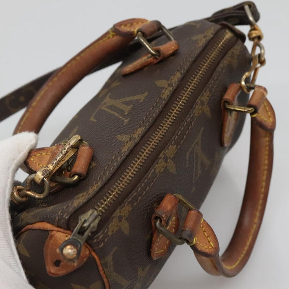 LOUIS VUITTON Monogram Mini Speedy Hand Bag M41534 LV Auth bs28621