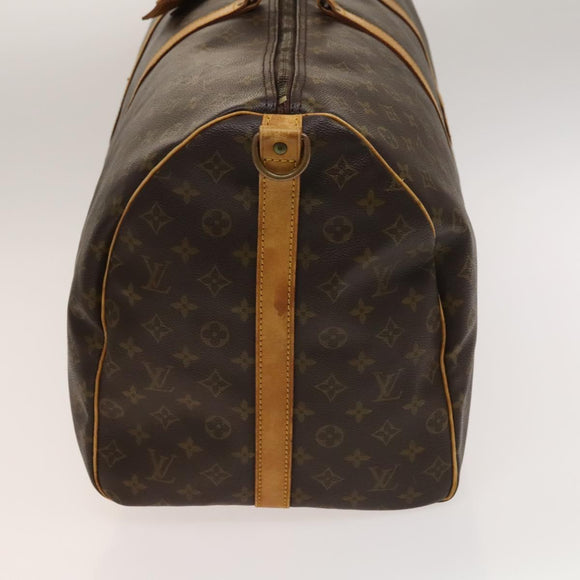 LOUIS VUITTON Monogram Keepall Bandouliere 60 Boston Bag M41412 LV Auth bs28623
