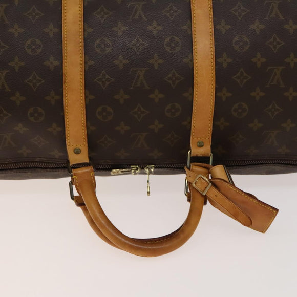 LOUIS VUITTON Monogram Keepall Bandouliere 60 Boston Bag M41412 LV Auth bs28623