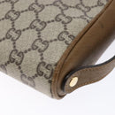 GUCCI GG Plus Supreme Clutch Bag PVC Beige Gold Auth bs28629-16