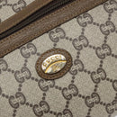 GUCCI GG Plus Supreme Clutch Bag PVC Beige Gold Auth bs28629-18