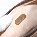GUCCI GG Plus Supreme Clutch Bag PVC Beige Gold Auth bs28629-10