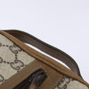 GUCCI GG Plus Supreme Clutch Bag PVC Beige Gold Auth bs28629-8