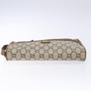 GUCCI GG Plus Supreme Clutch Bag PVC Beige Gold Auth bs28629-5