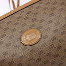 GUCCI Micro GG Supreme Shoulder Bag PVC Beige Gold Auth bs28631-17