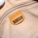 GUCCI Micro GG Supreme Shoulder Bag PVC Beige Gold Auth bs28631-18