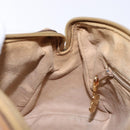 GUCCI Micro GG Supreme Shoulder Bag PVC Beige Gold Auth bs28631-20