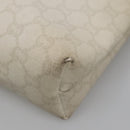 GUCCI GG Plus Supreme Clutch Bag PVC White Auth bs28632-10