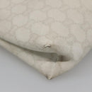 GUCCI GG Plus Supreme Clutch Bag PVC White Auth bs28632-11