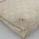 GUCCI GG Plus Supreme Clutch Bag PVC White Auth bs28632-9