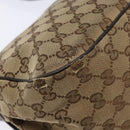 GUCCI GG Canvas Shoulder Bag Beige Silver Brown 308452 Auth bs28633-13