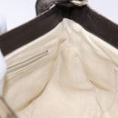 GUCCI GG Canvas Shoulder Bag Beige Silver Brown 308452 Auth bs28633-19