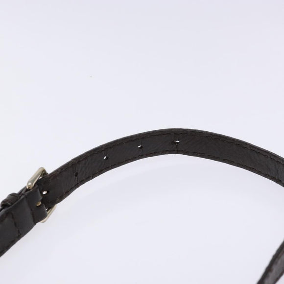 GUCCI GG Canvas Shoulder Bag Beige Silver Brown 308452 Auth bs28633