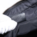 GUCCI GG Canvas Guccissima Clutch Bag Leather nylon Black 162782 Auth bs28636-12