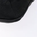 GUCCI GG Canvas Web Sherry Line Shoulder Bag Black Silver 189749 Auth bs28637-17
