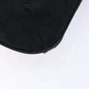 GUCCI GG Canvas Web Sherry Line Shoulder Bag Black Silver 189749 Auth bs28637-8