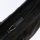 GUCCI GG Canvas Web Sherry Line Shoulder Bag Black Silver 189749 Auth bs28637-10