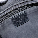 GUCCI GG Canvas Web Sherry Line Shoulder Bag Black Silver 189749 Auth bs28637-19