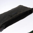 GUCCI GG Canvas Web Sherry Line Shoulder Bag Black Silver 189749 Auth bs28637-6