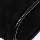 GUCCI Shoulder Bag Suede Black Gold Auth bs28638-16