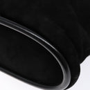 GUCCI Shoulder Bag Suede Black Gold Auth bs28638-17