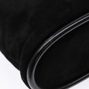 GUCCI Shoulder Bag Suede Black Gold Auth bs28638-18