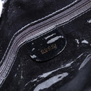 GUCCI Shoulder Bag Suede Black Gold Auth bs28638-20