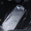 GUCCI Shoulder Bag Suede Black Gold Auth bs28638-10