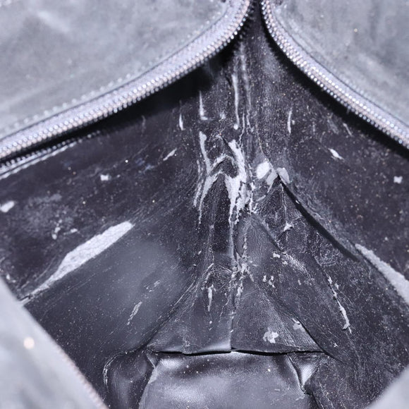 GUCCI Shoulder Bag Suede Black Gold Auth bs28638