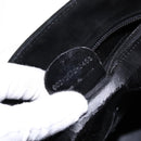 GUCCI Shoulder Bag Suede Black Gold Auth bs28638-12